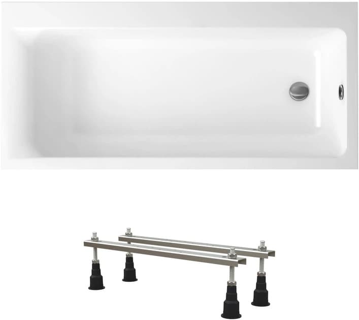Wanna akrylowa Helmken Seraphina 160x80 prawa z akrylu lanego, ze wzmocnionym korpusem + Nóżki / 3512160RZ