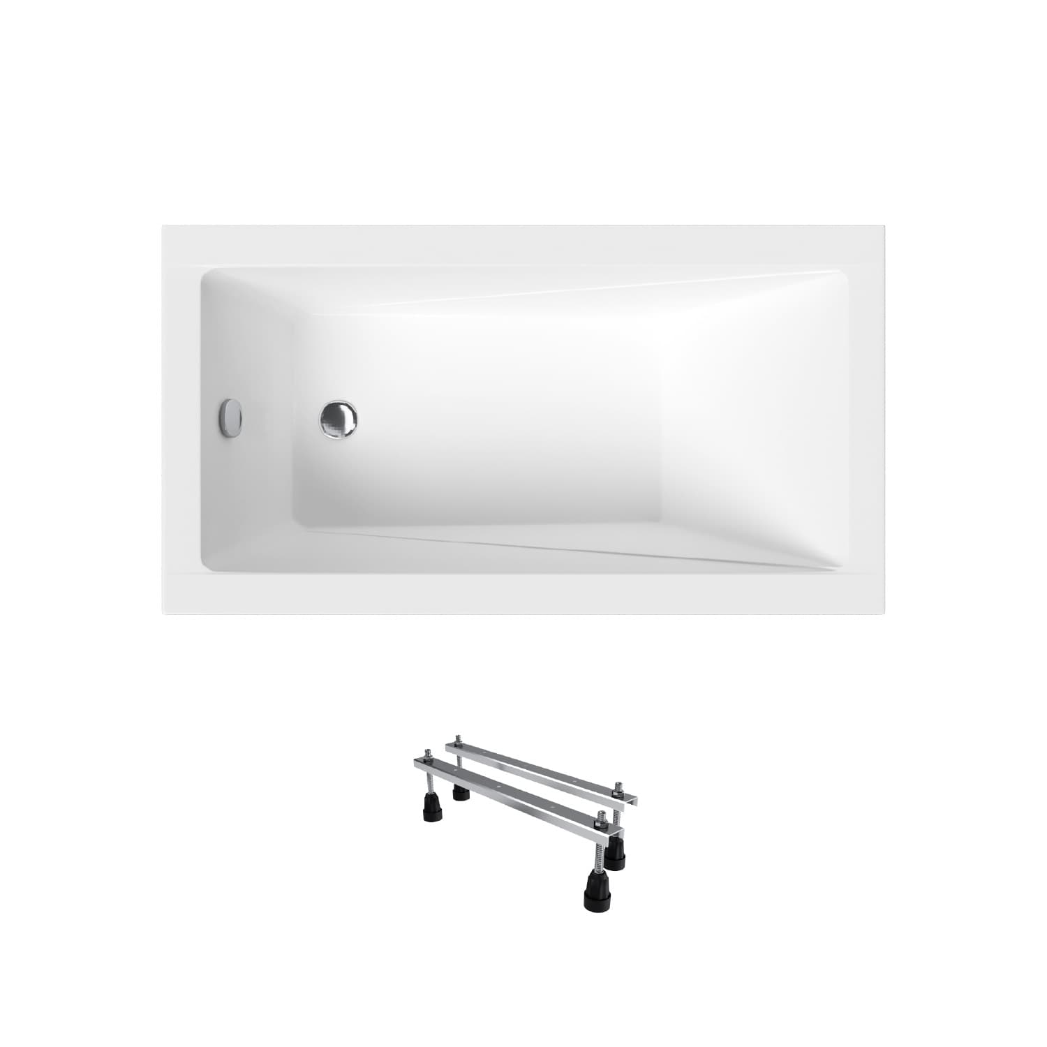 Wanna akrylowa Helmken Rivana 120 x 70 + Nóżki / 23095001