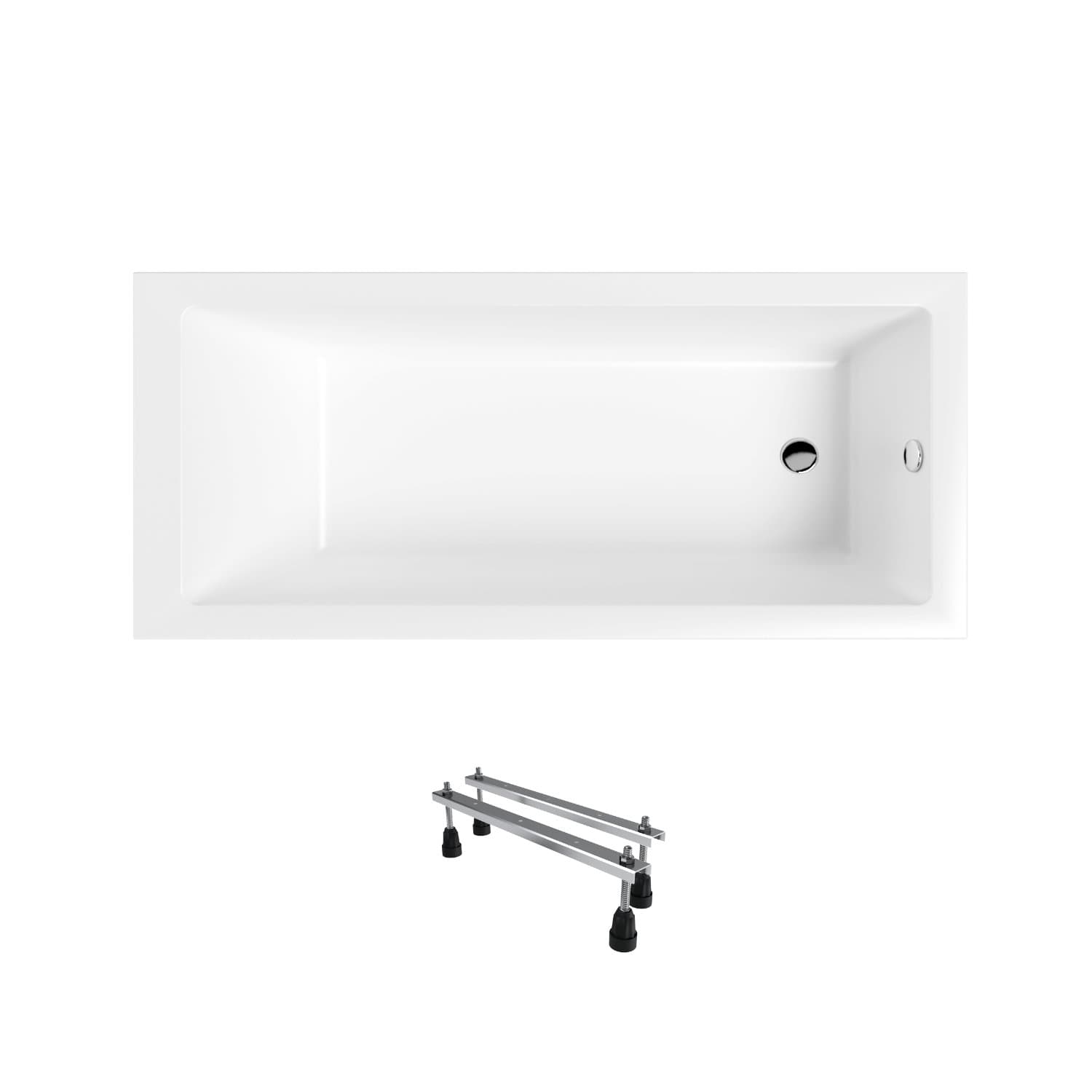 Wanna akrylowa Helmken Athena 170x80 z akrylu lanego ze wzmocnionym korpusem + Nóżki Gratis / 35090080